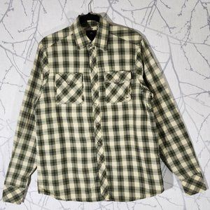 686 Yellow & Green Plaid Snap Front Western Shirt